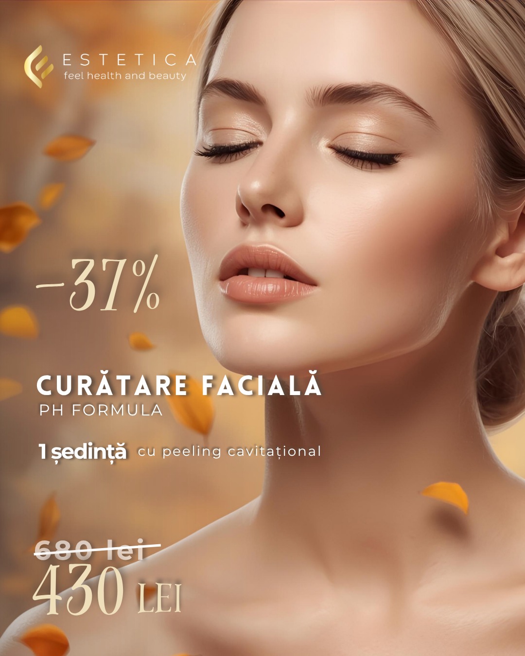 Oferte 1 curatare faciala cu peeling cavitational pHformula
