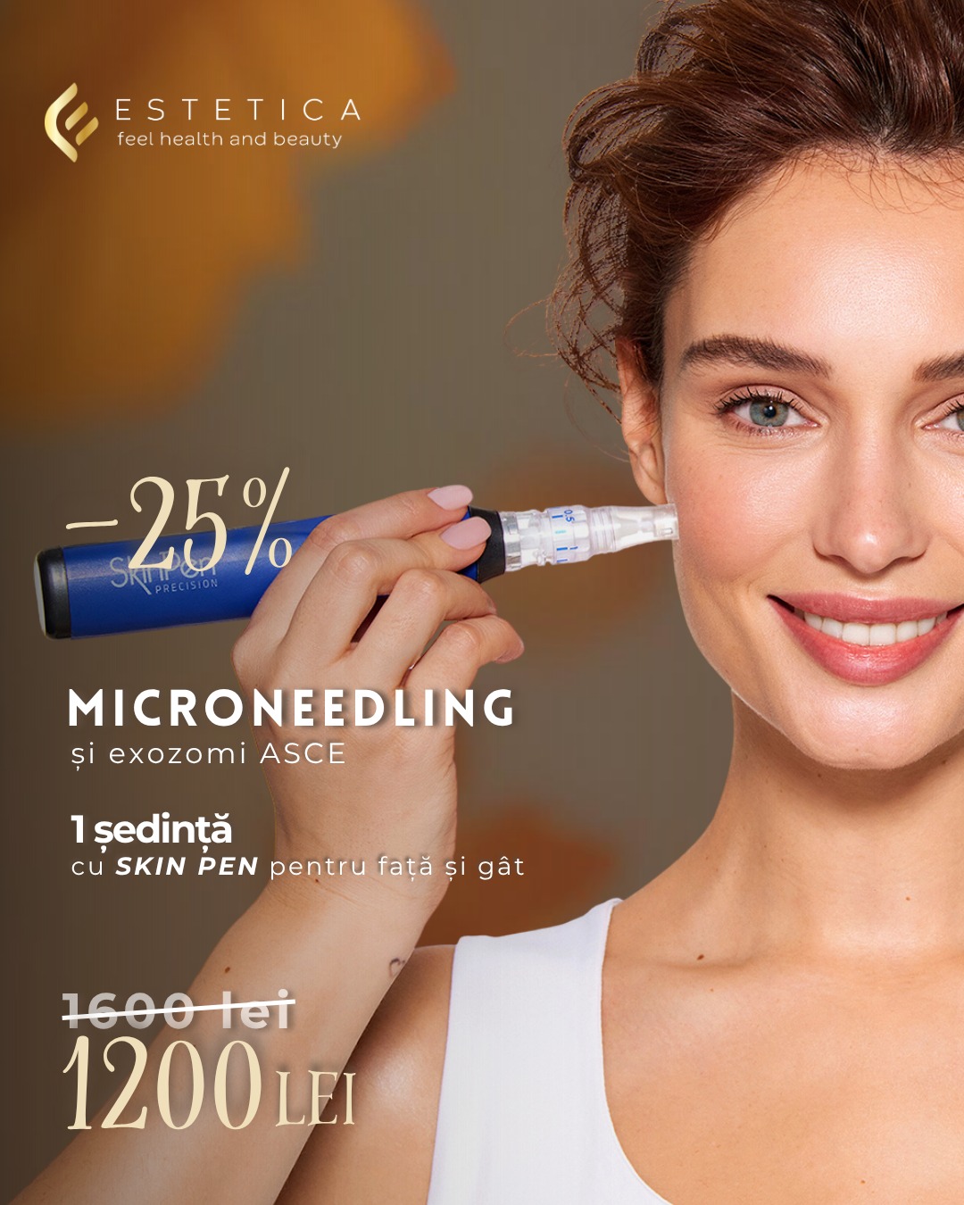 Oferte 5 Microneedling cu Skin Pen si exozomi pentru fata si gat