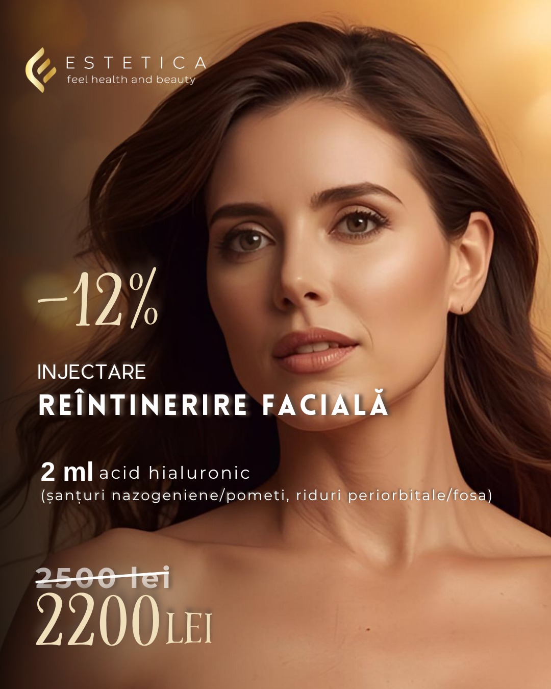 Oferte 13 injectare acid hialuronic pentru reintinerire faciala