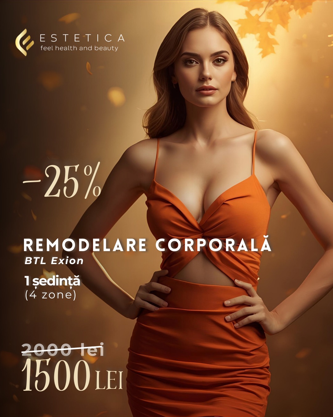 Oferte 7 tratament remodelare corporala 4 zone cu BTL Exion